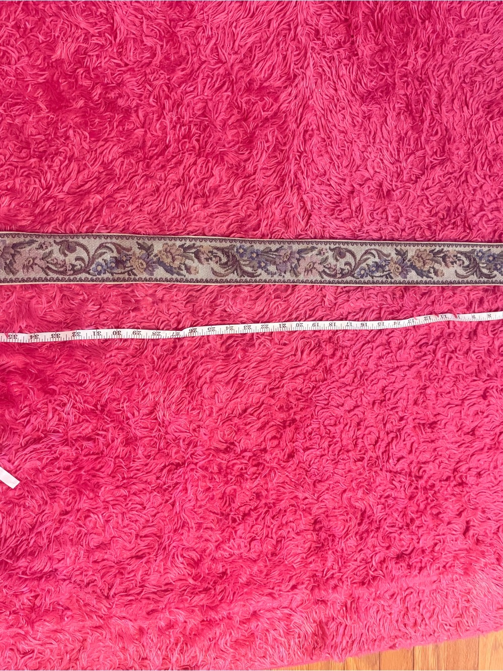 Woven Embroidered Jacquard Ribbon Trim in Beige and Brown
